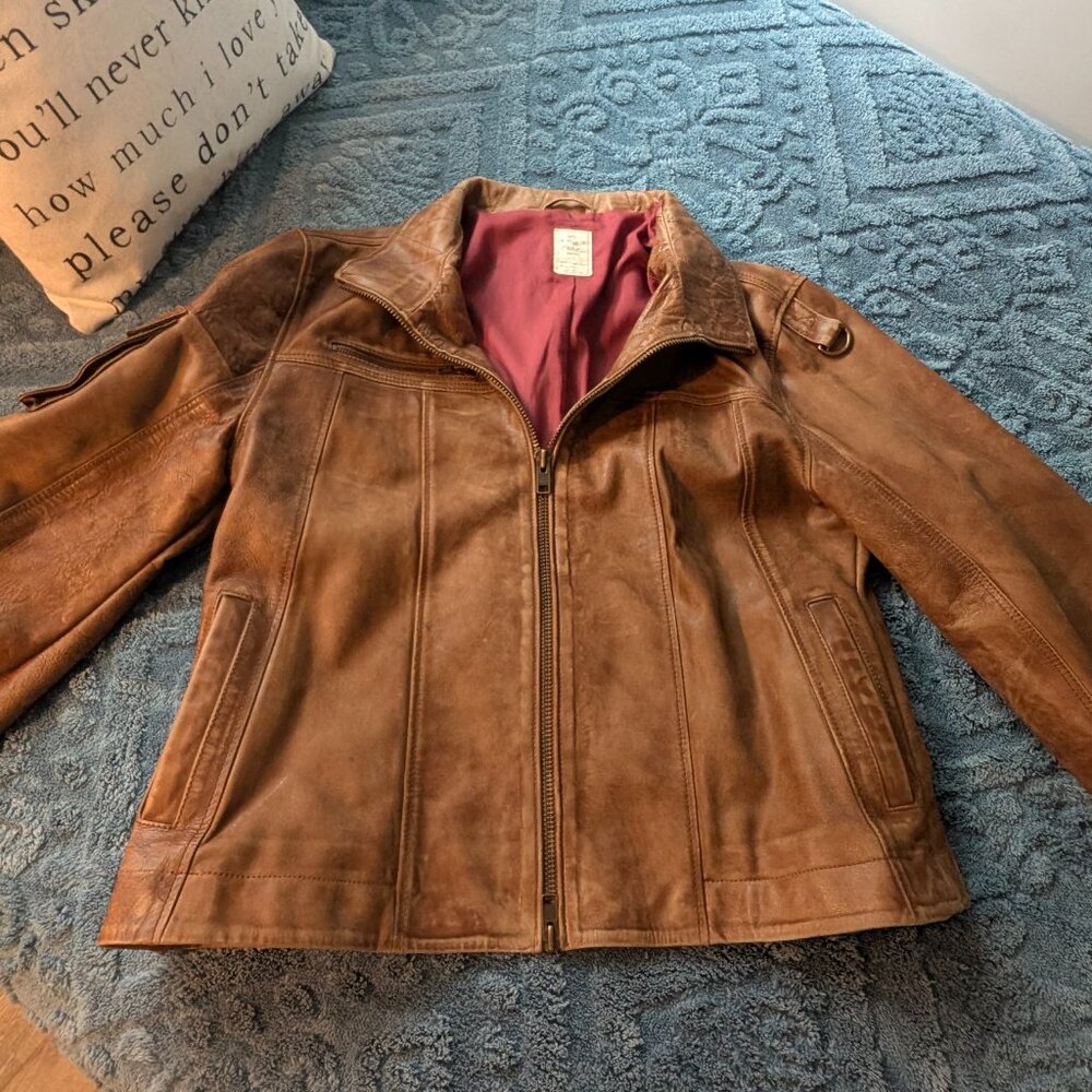 Free People We The Free Skyline Leather Jacket